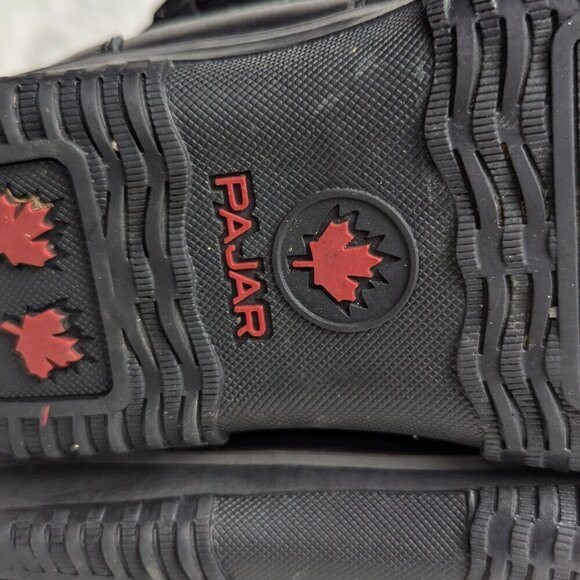 Pajar women’s Grip Leather snow winter boots Size 10 Black - Picture 9 of 10